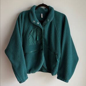 Free People Hit The Slopes Fleece Jacket Size Small